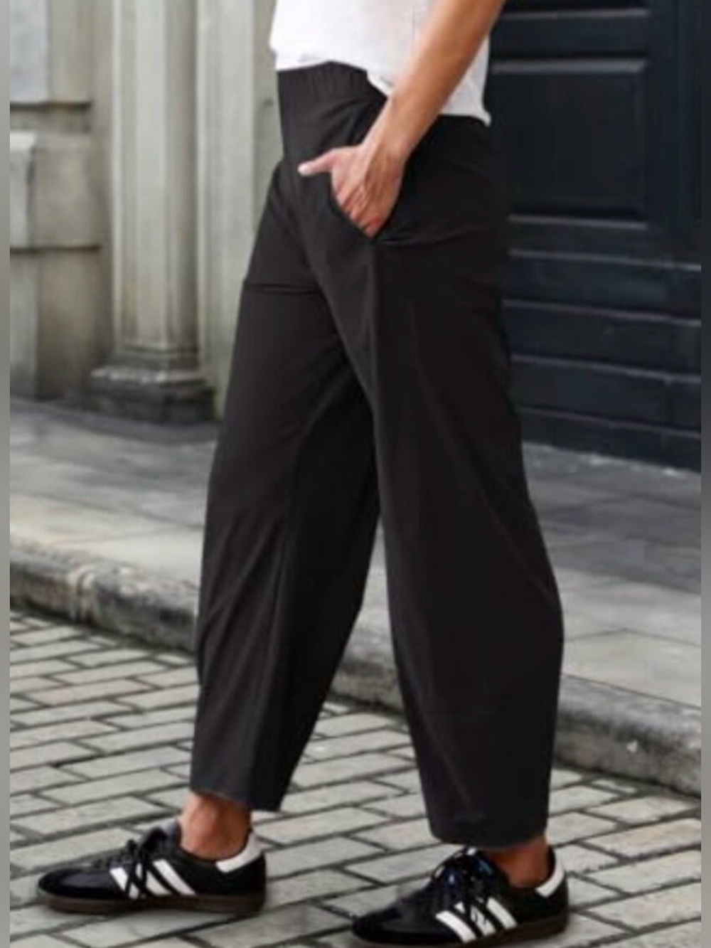 BELLA DAHL Soft Barrel Leg Tencel Lyocell Pull On Pants. Size S. MSRP $196